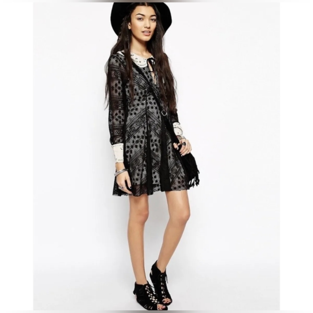 Free People Talk The Talk lace dress